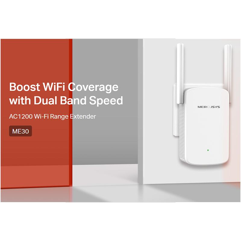 Mercusys AC1200 Wi-Fi Range Extender Mercusys AC1200 Wi-Fi Range Extender